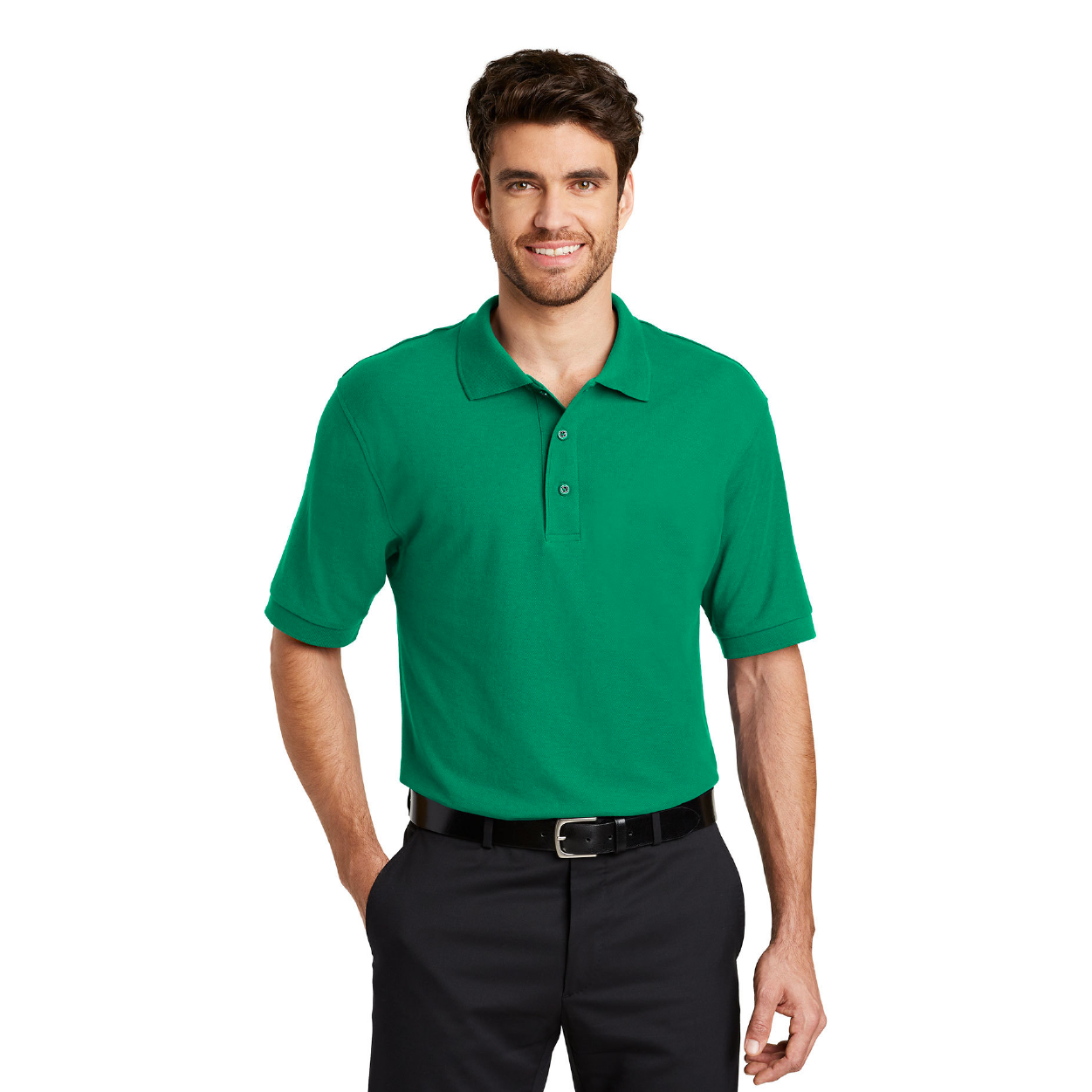 Port Authority Silk Touch Embroidered Polo - Royal Blue (PMS 3597C)