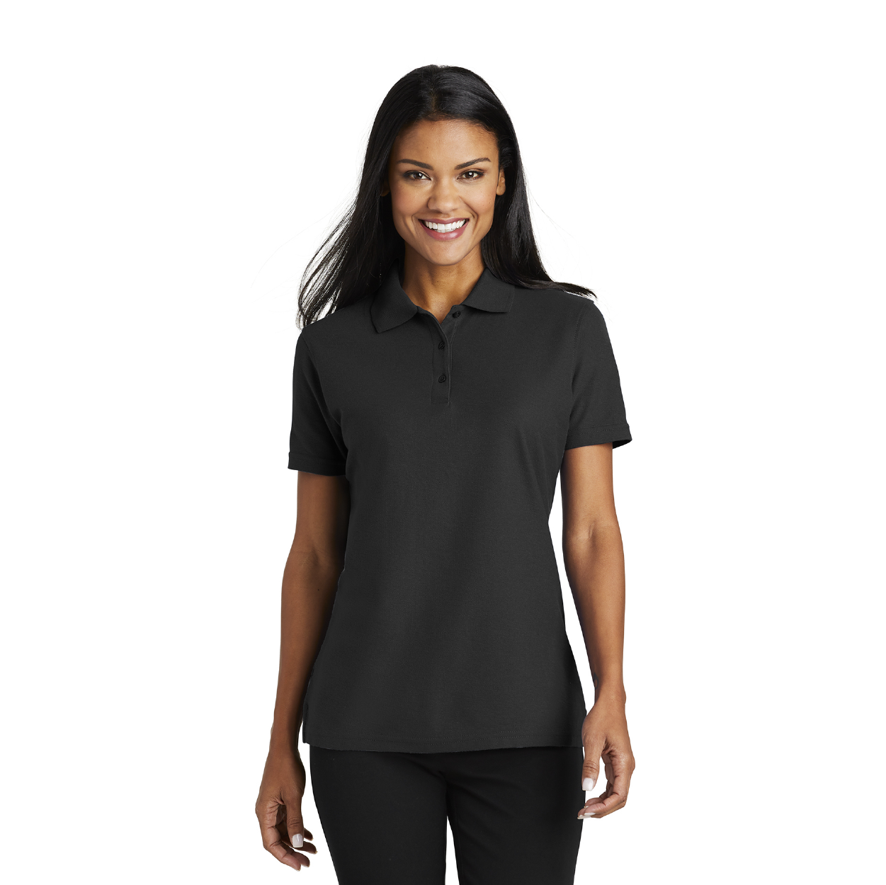 Port Authority Women's Stain-Release Embroidered Polo - Navy Blue (PMS 533C)