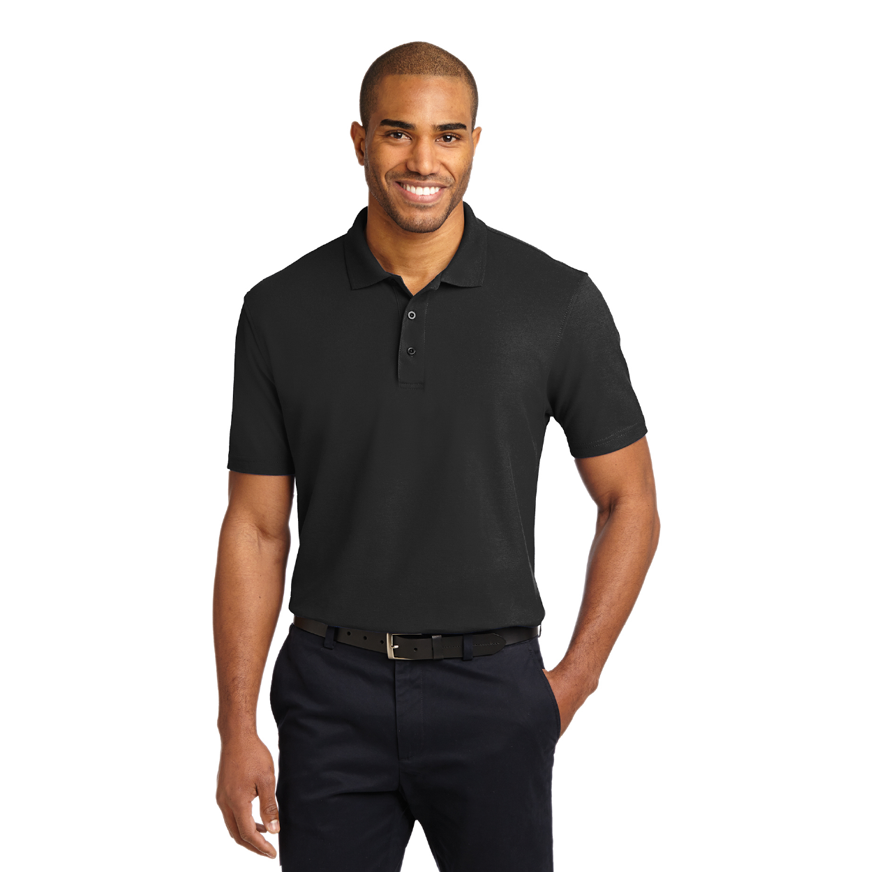 Port Authority Stain-Release Embroidered Polo - Red