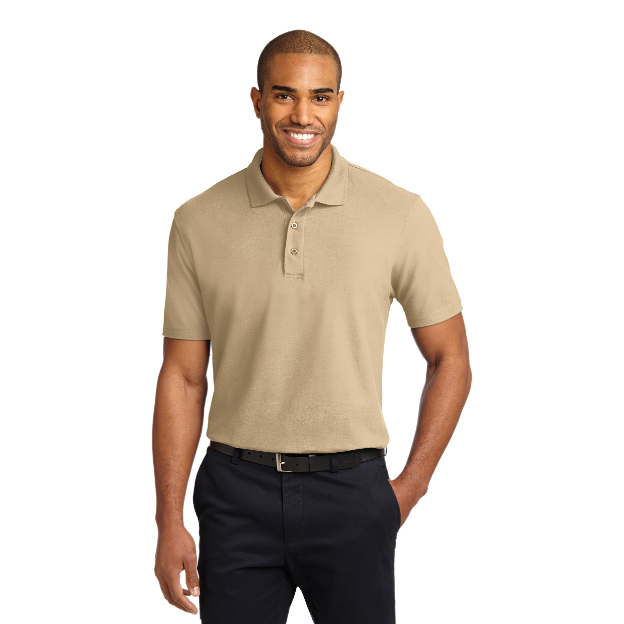 Port Authority Stain-Release Embroidered Polo - White