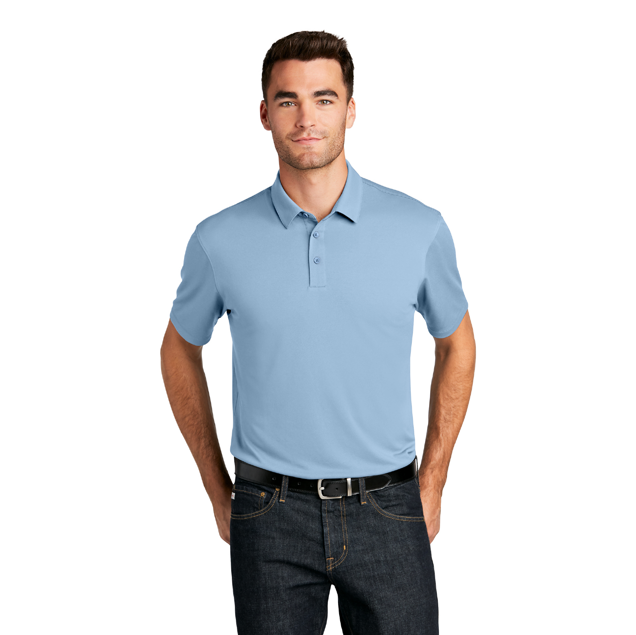 Port Authority UV Choice Pique Embroidered Polo - White