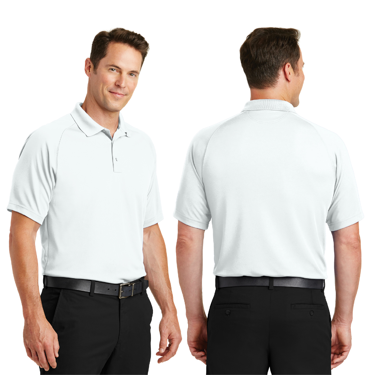 Sport-Tek Dry Zone Raglan Embroidered Polo - Forest Green