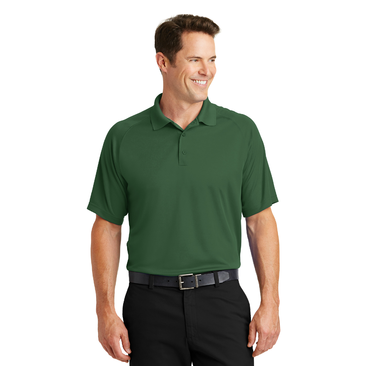 Sport-Tek Dry Zone Raglan Embroidered Polo - Purple