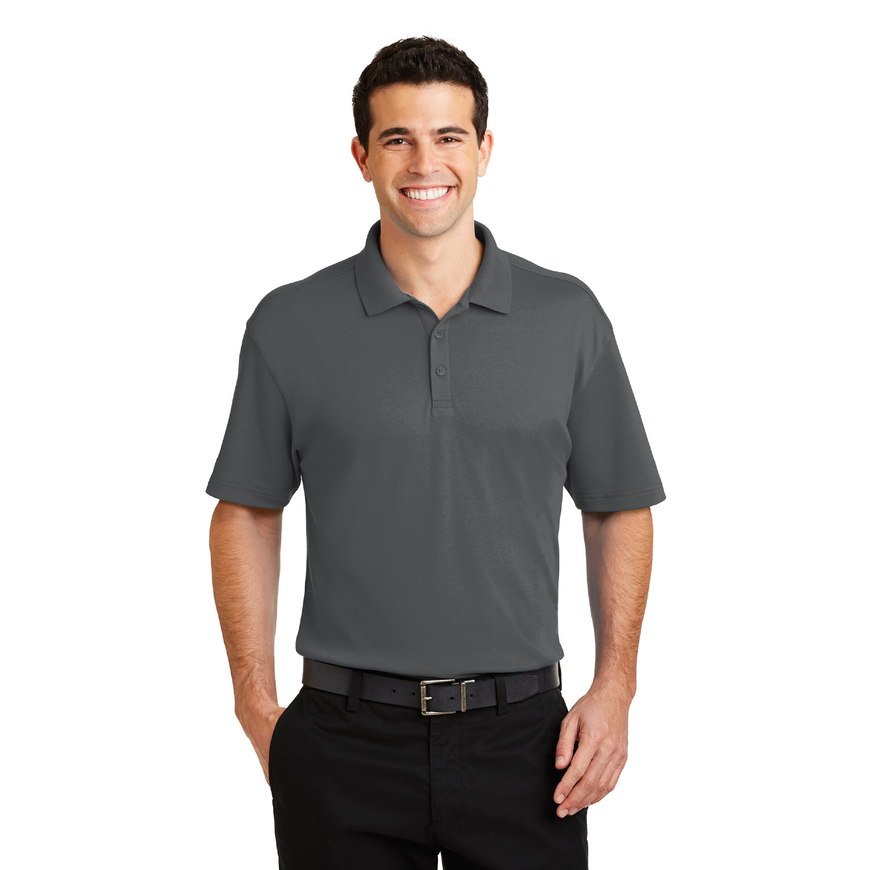 Port Authority Silk Touch Interlock Performance Embroidered Polo - Royal Blue