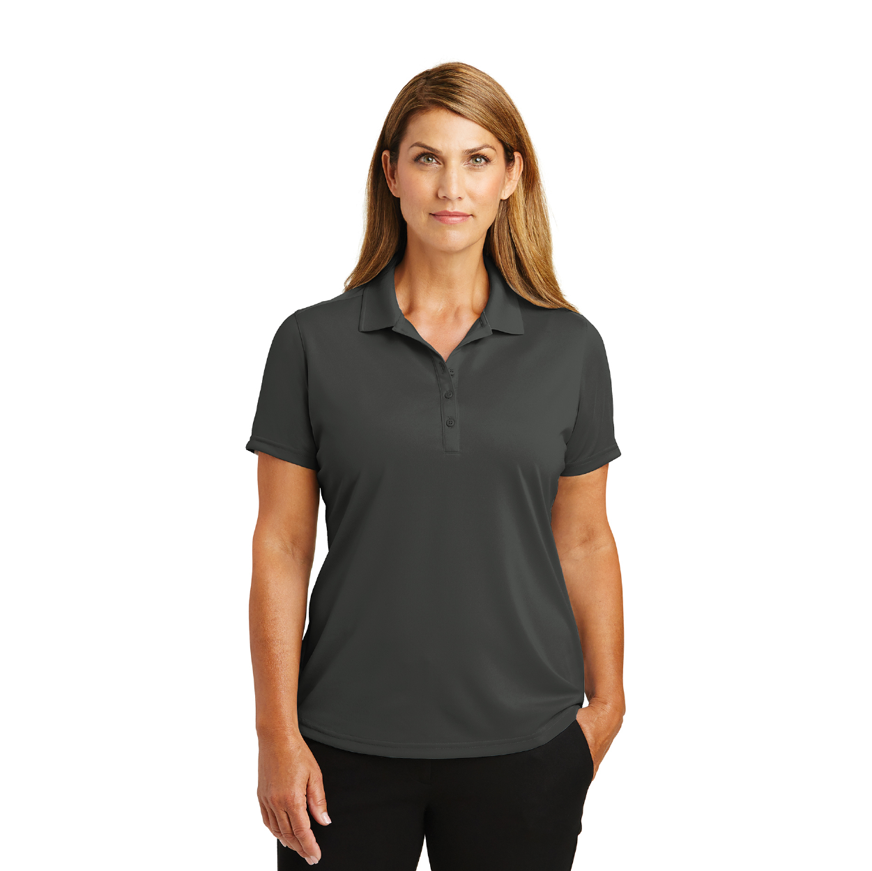 CornerStone Women's Select Lightweight Snag-Proof Embroidered Polo - Dark Navy Blue