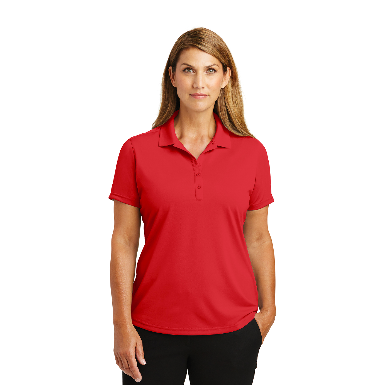 CornerStone Women's Select Lightweight Snag-Proof Embroidered Polo - Red