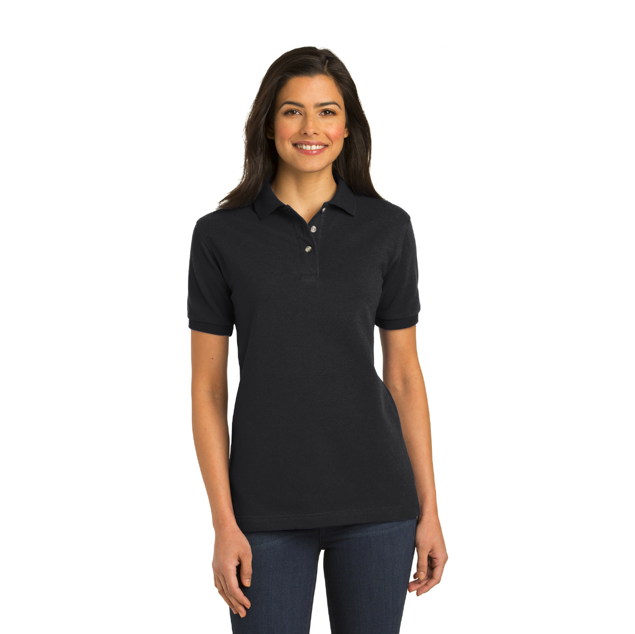 Port Authority Women's Heavyweight Cotton Pique Embroidered Polo - Royal Blue