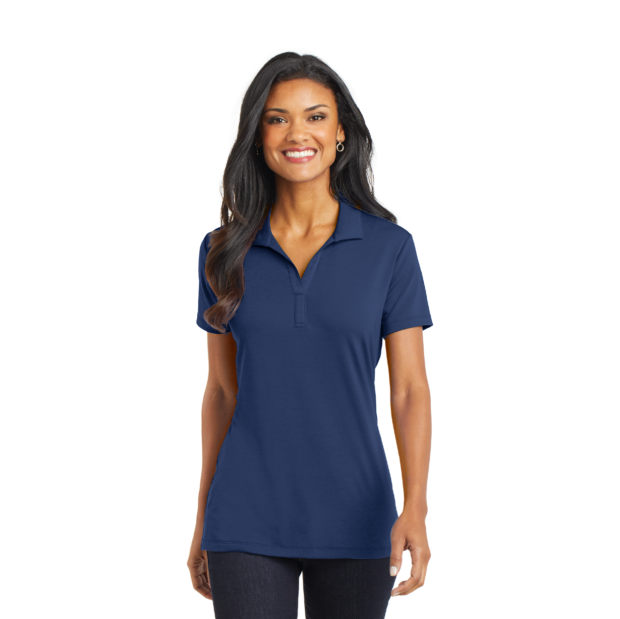 Port Authority Women's Cotton Touch Performance Embroidered Polo - Strong Blue