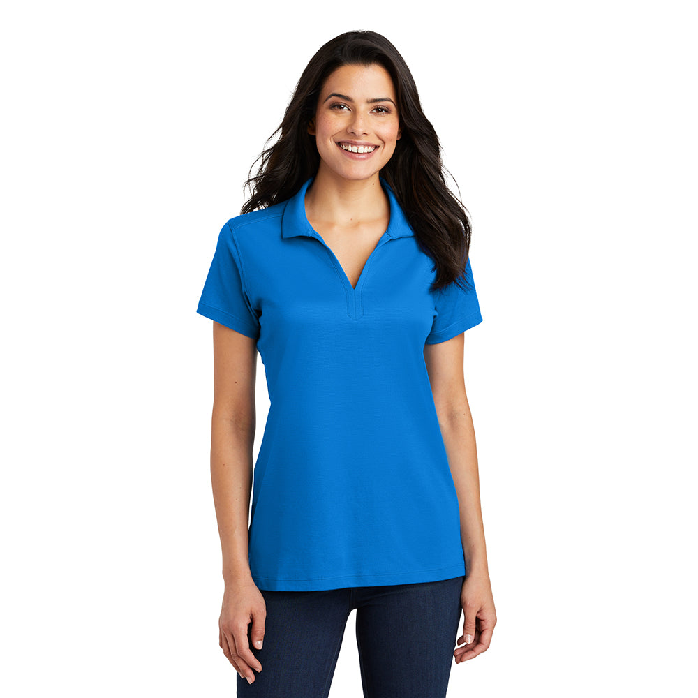 Port Authority Women's Rapid Dry Mesh Embroidered Polo - Skydiver Blue