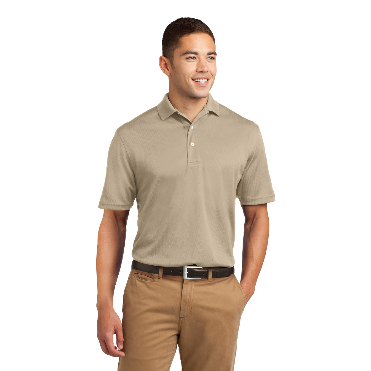 Sport-Tek Dri-Mesh Embroidered Polo - Bright Orange