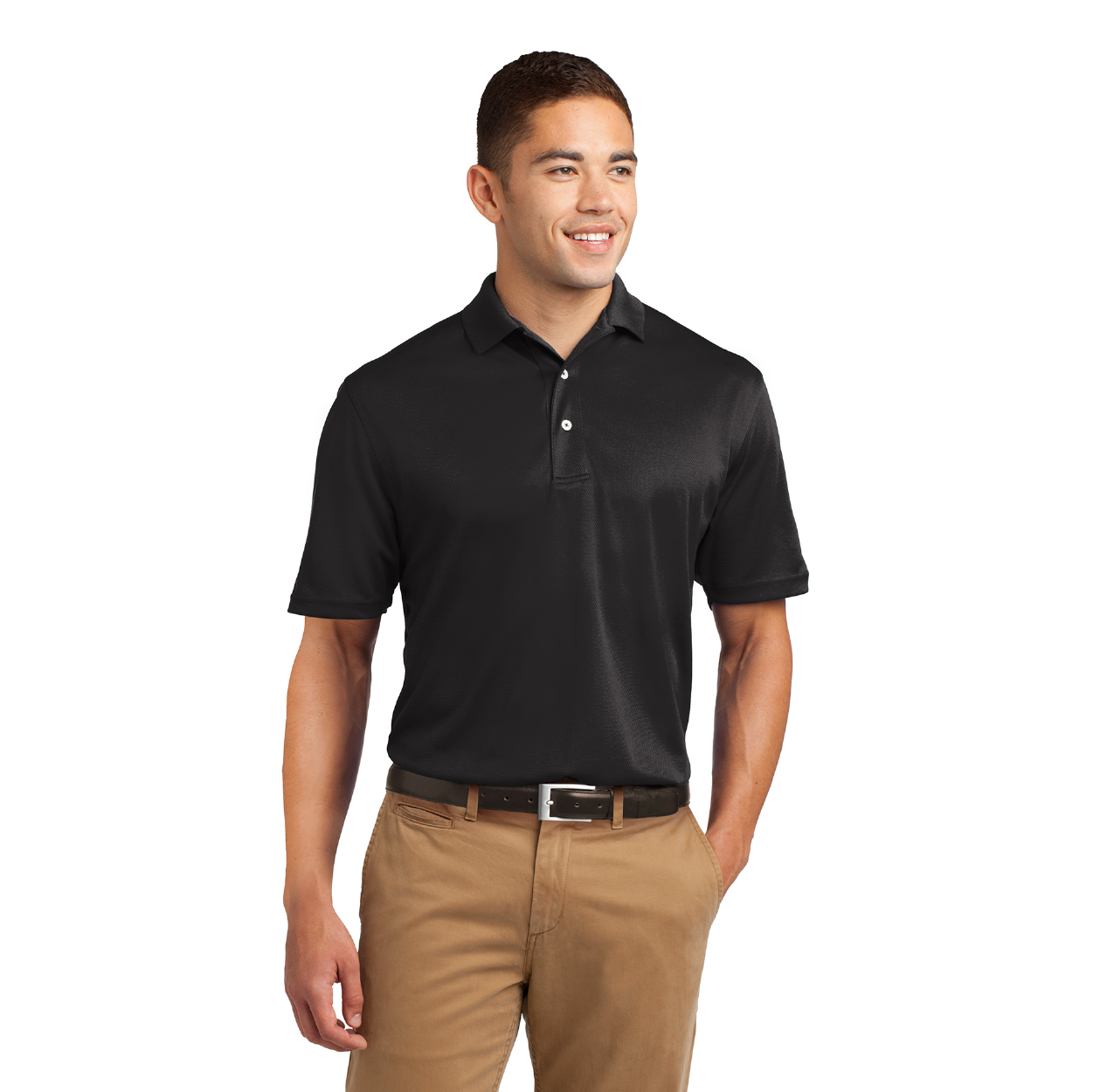 Sport-Tek Dri-Mesh Embroidered Polo - Gold