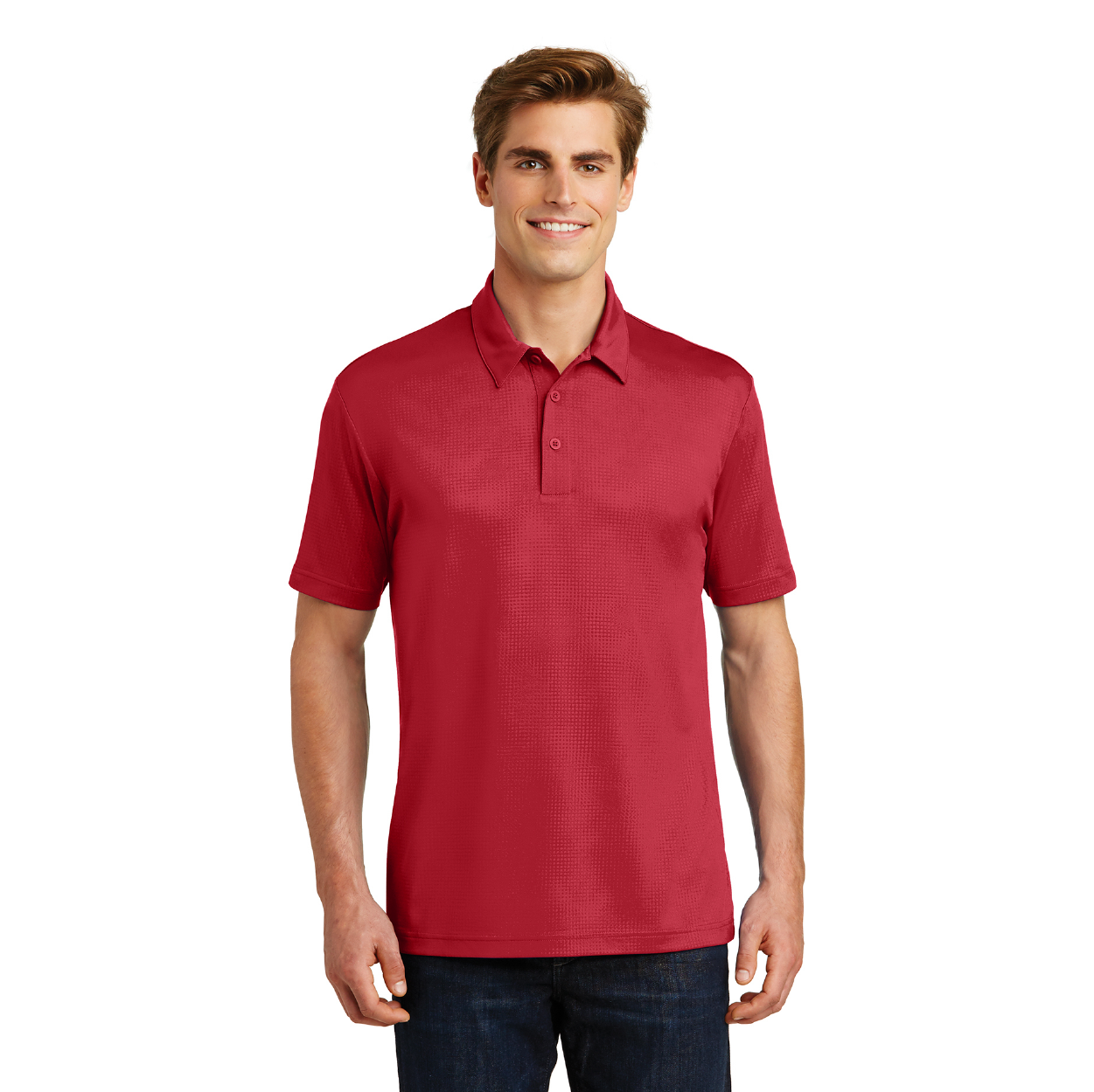 Sport-Tek Embossed PosiCharge Tough Embroidered Polo - True Royal Blue