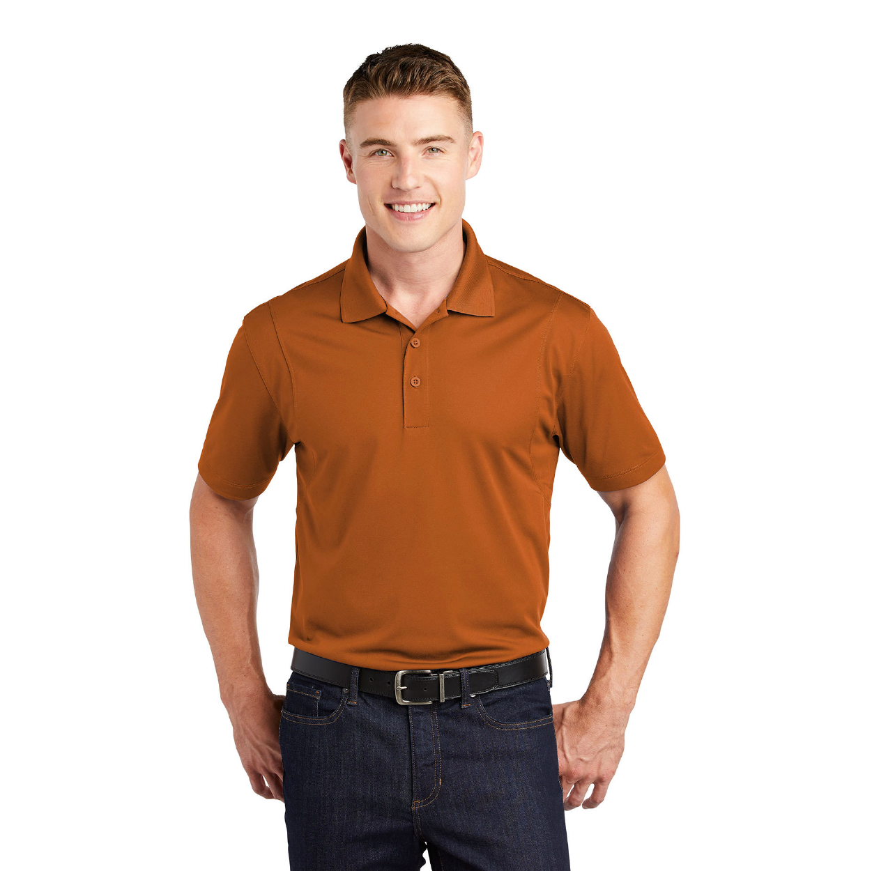 Sport-Tek Micropique Sport-Wick Embroidered Polo - Iron Grey