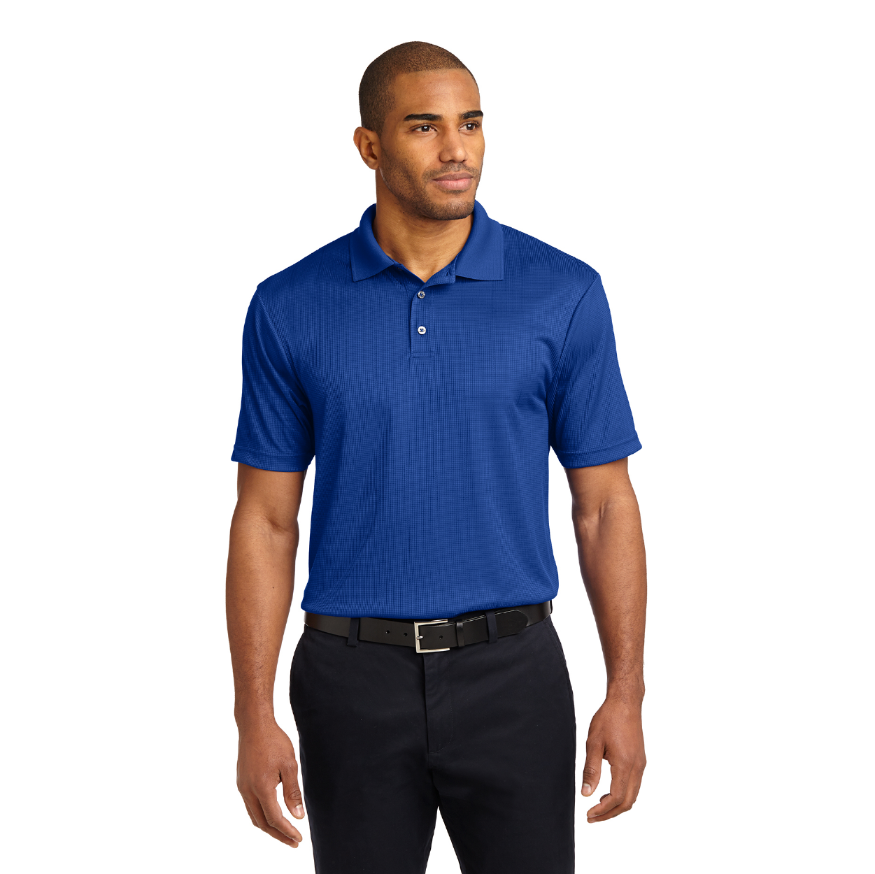 Port Authority Performance Fine Jacquard Embroidered Polo - Hyper Blue