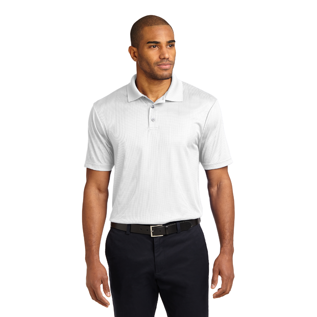 Port Authority Performance Fine Jacquard Embroidered Polo - Violet Purple