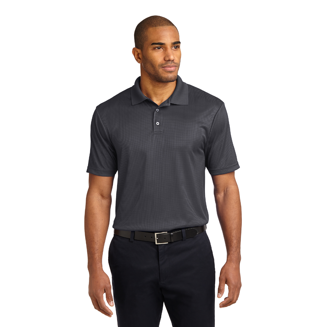 Port Authority Performance Fine Jacquard Embroidered Polo - White