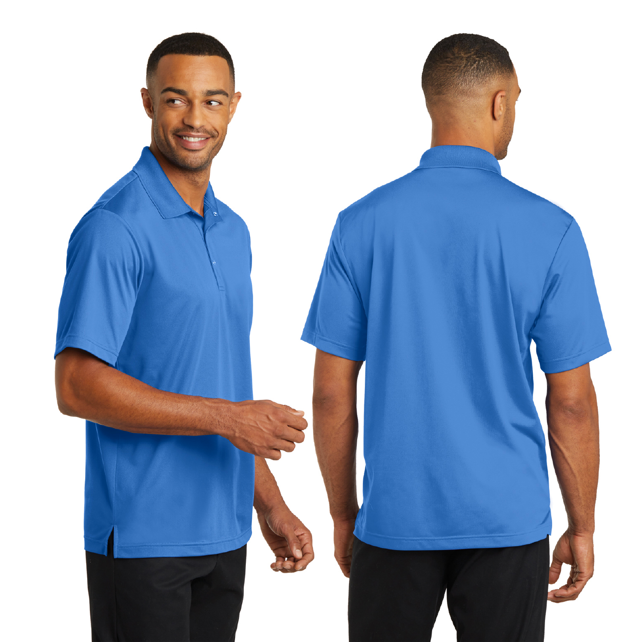 CornerStone Micropique Gripper Embroidered Polo - Blue Lake