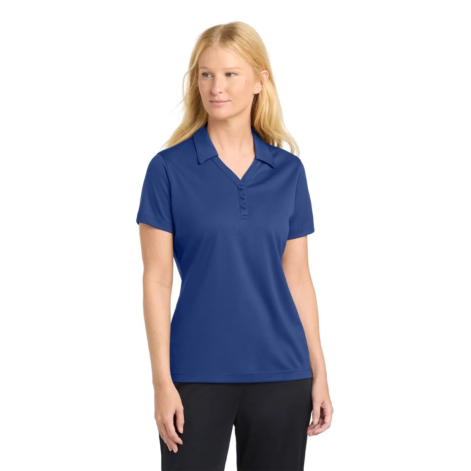 Sport-Tek Women's PosiCharge Micro-Mesh Embroidered Polo - True Royal Blue