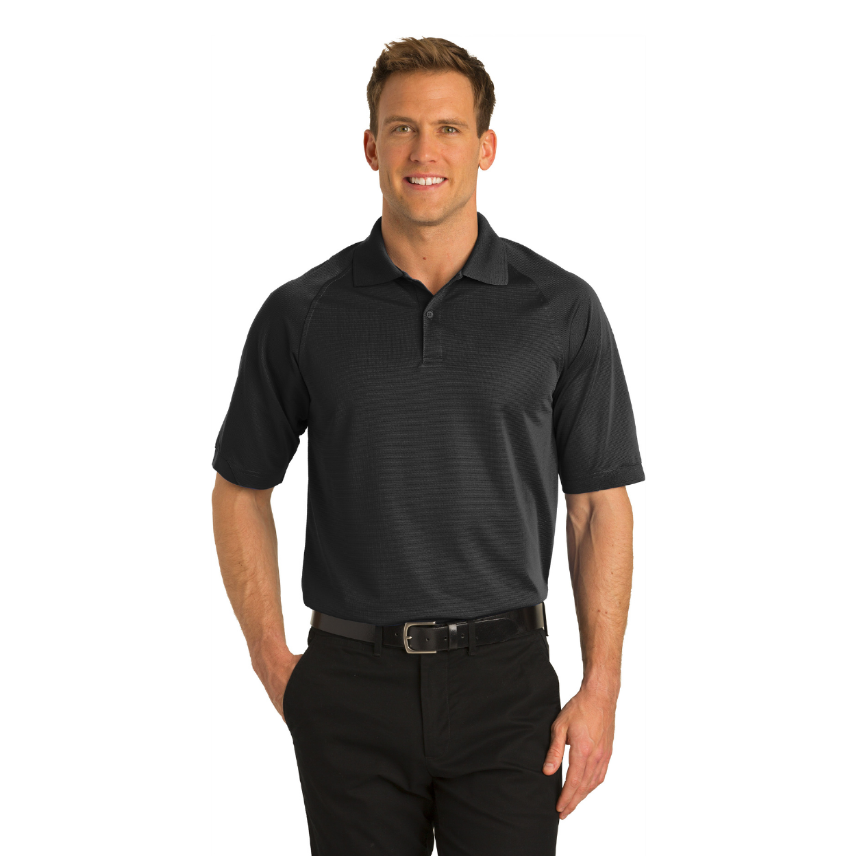 Port Authority Dry Zone Ottoman Embroidered Polo - Iron Grey