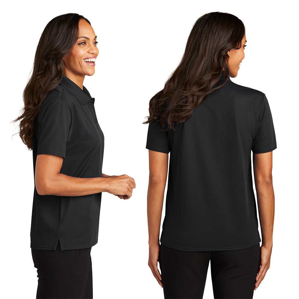 Port Authority Women's Dry Zone Ottoman Embroidered Polo - Navy Blue