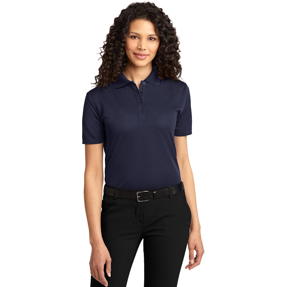 Port Authority Women's Dry Zone Ottoman Embroidered Polo - Royal Blue