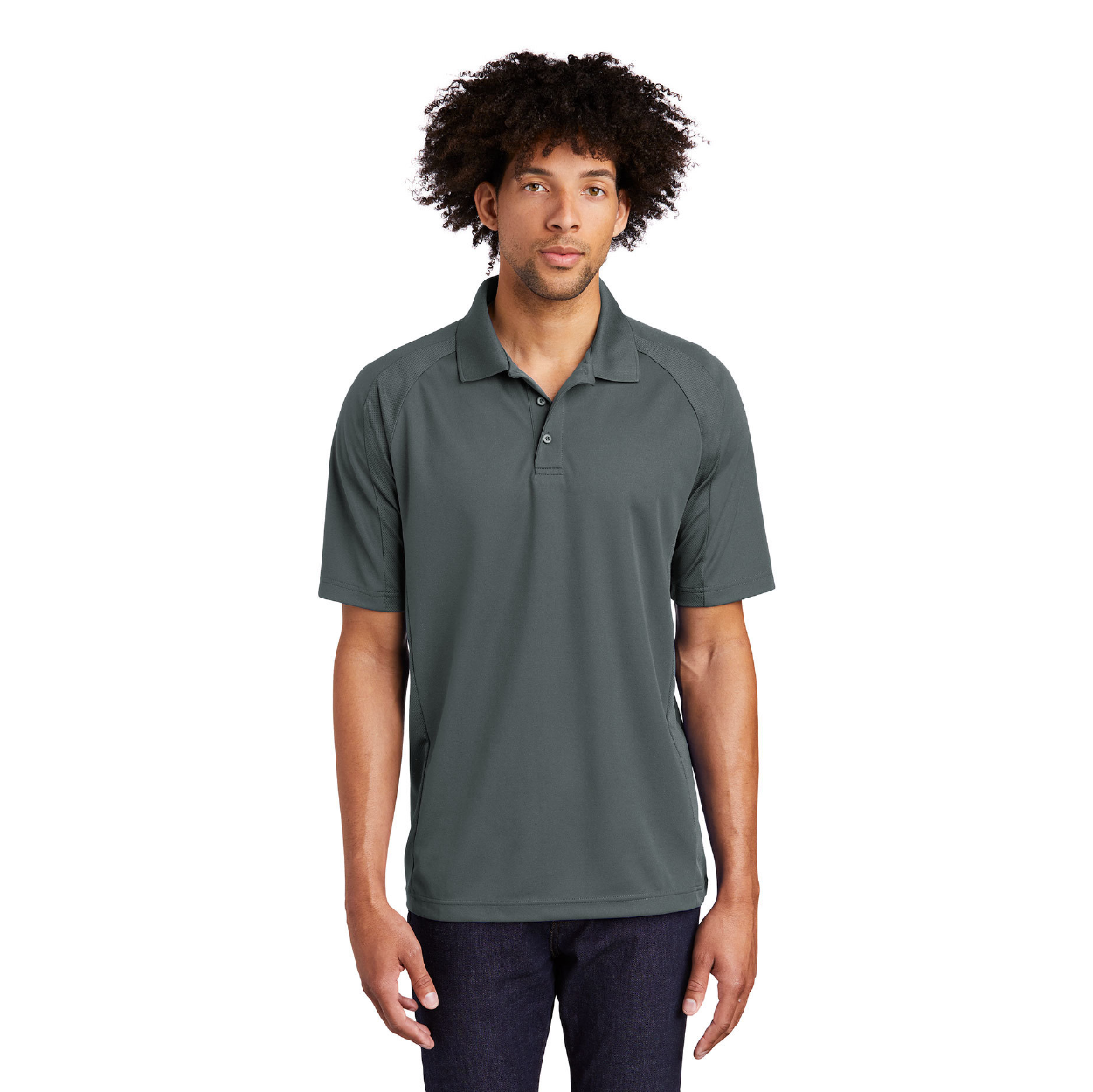 Sport-Tek Dri-Mesh Pro Embroidered Polo - Dark Green