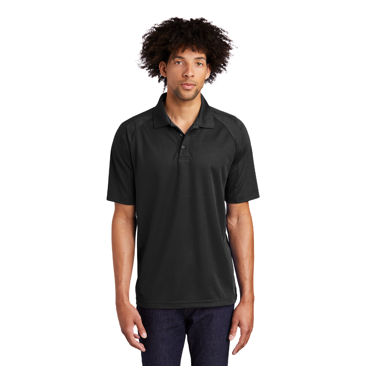 Sport-Tek Dri-Mesh Pro Embroidered Polo - Engine Red