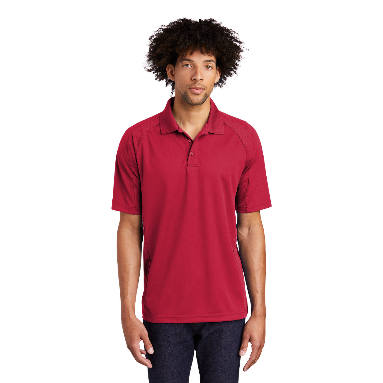 Sport-Tek Dri-Mesh Pro Embroidered Polo - Navy Blue