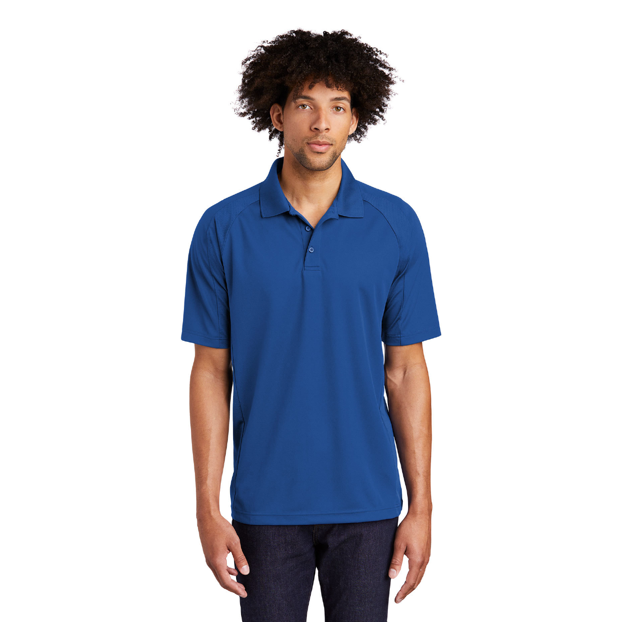 Sport-Tek Dri-Mesh Pro Embroidered Polo - White