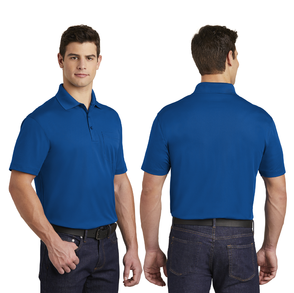 Sport-Tek Micropique Sport-Wick Pocket Embroidered Polo - Forest Green