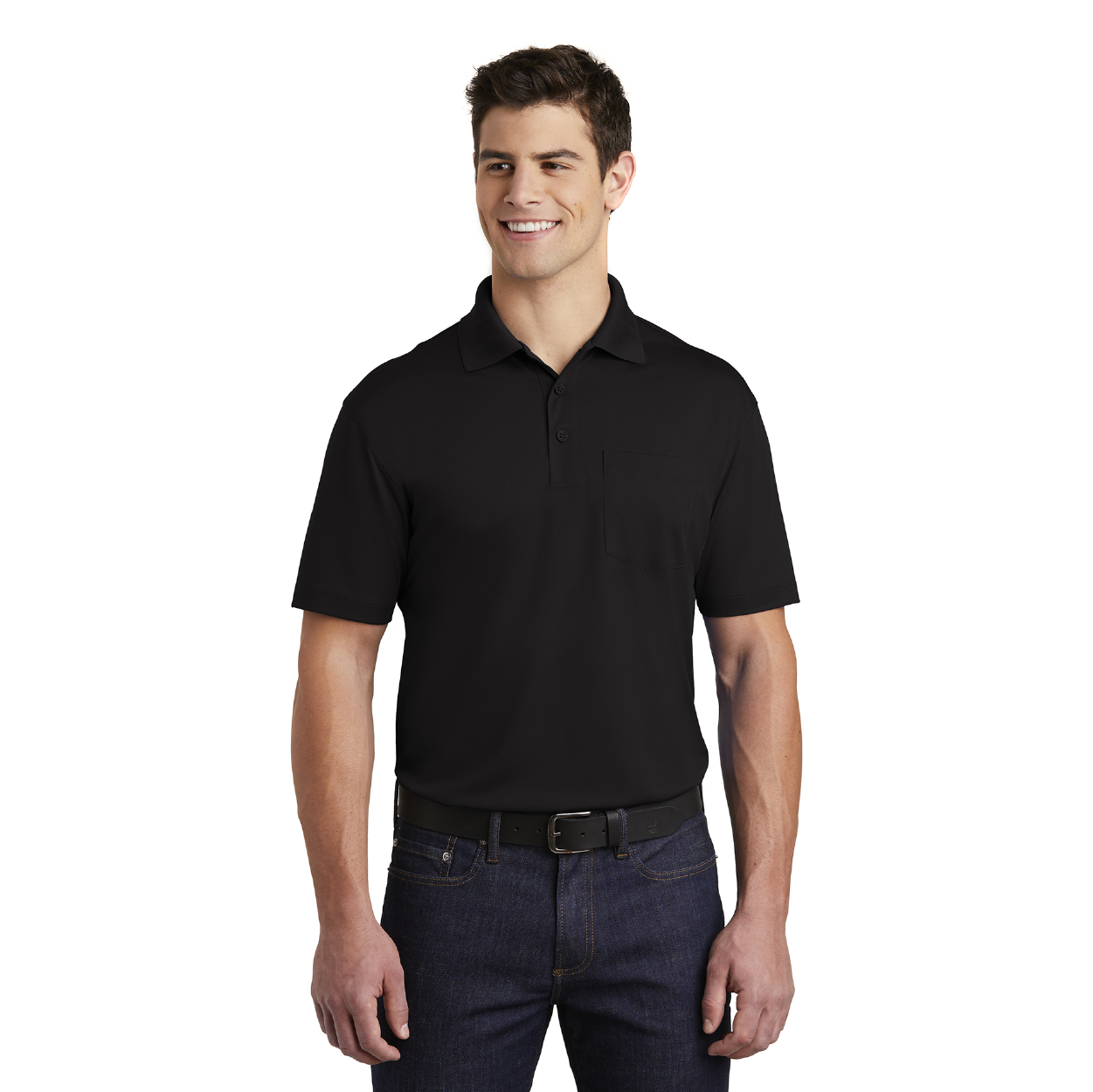 Sport-Tek Micropique Sport-Wick Pocket Embroidered Polo - True Royal Blue