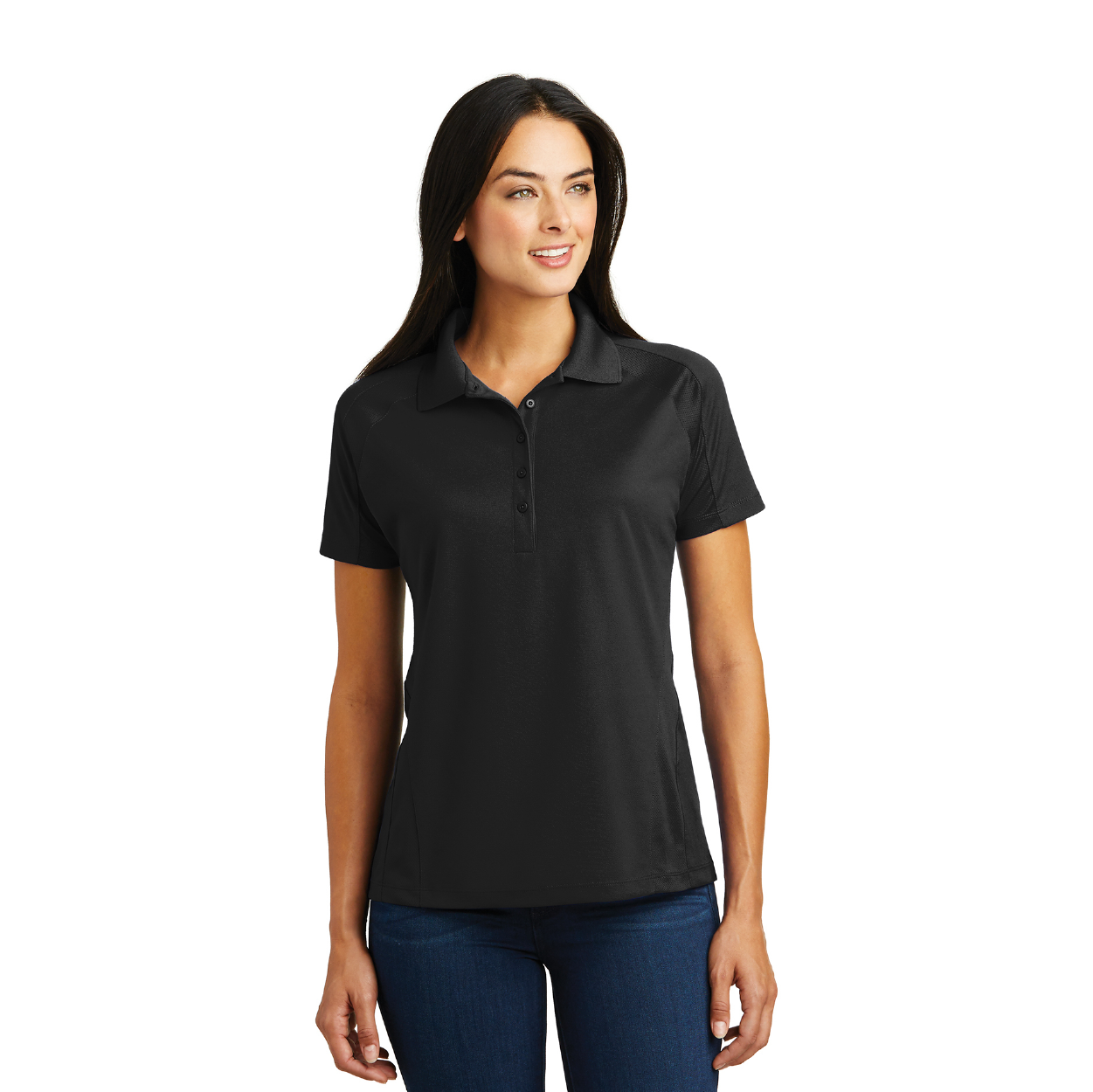 Sport-Tek Women's Dri-Mesh Pro Embroidered Polo - Engine Red