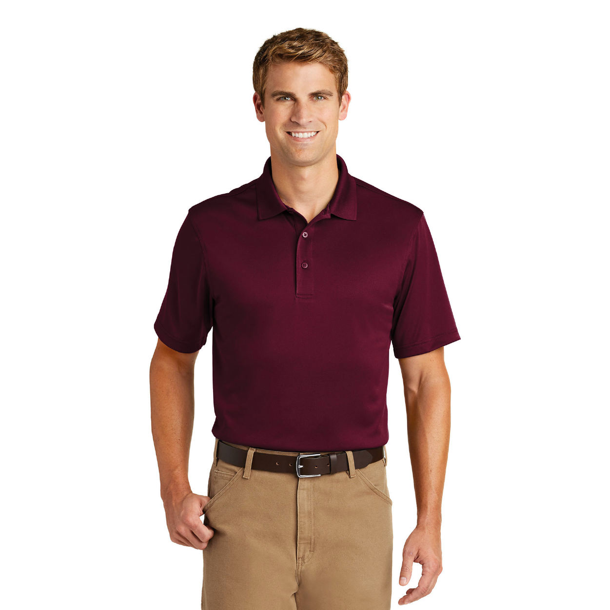 CornerStone - Select Snag-Proof Embroidered Polo - Red