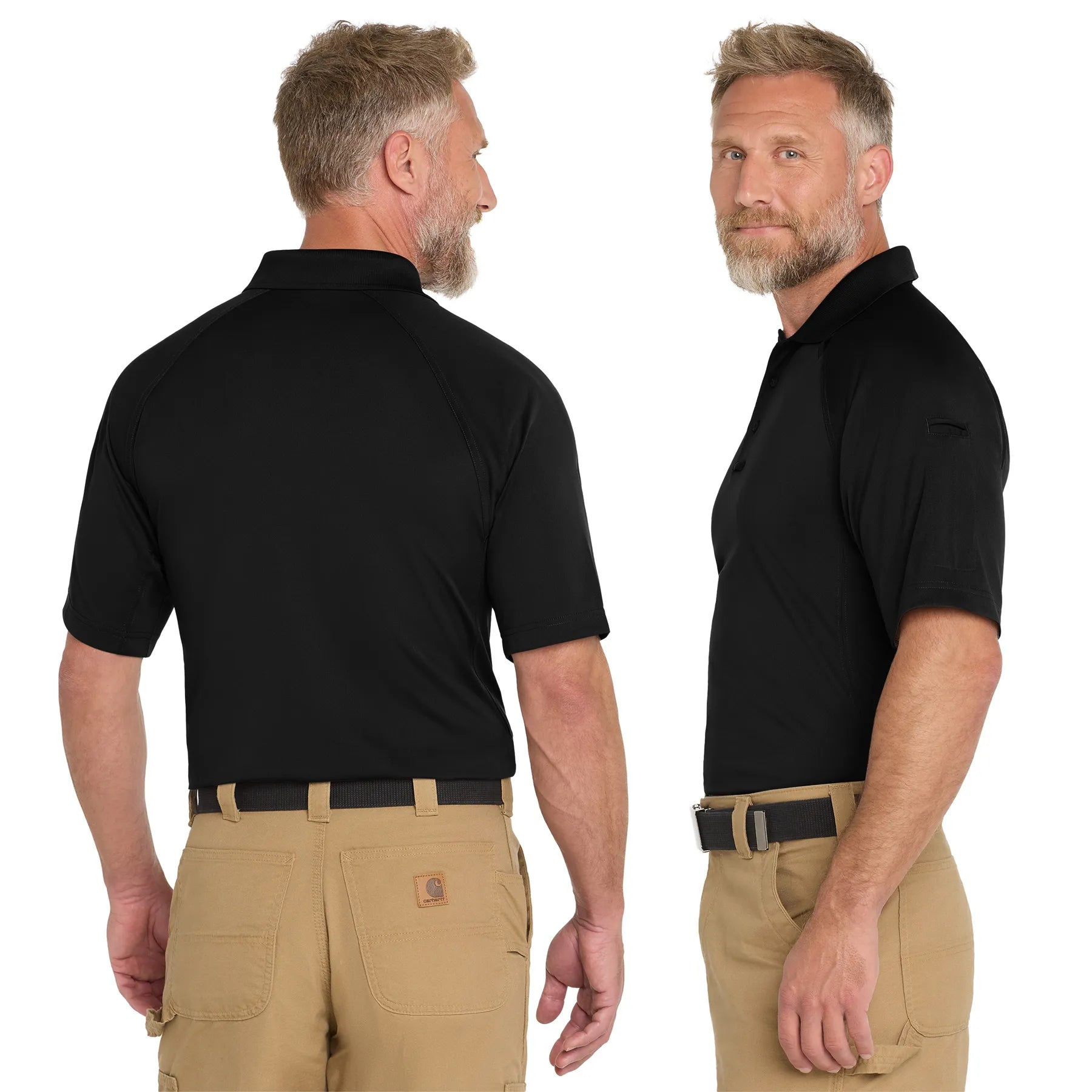 CornerStone Select Lightweight Snag-Proof Tactical Embroidered Polo - Charcoal Grey