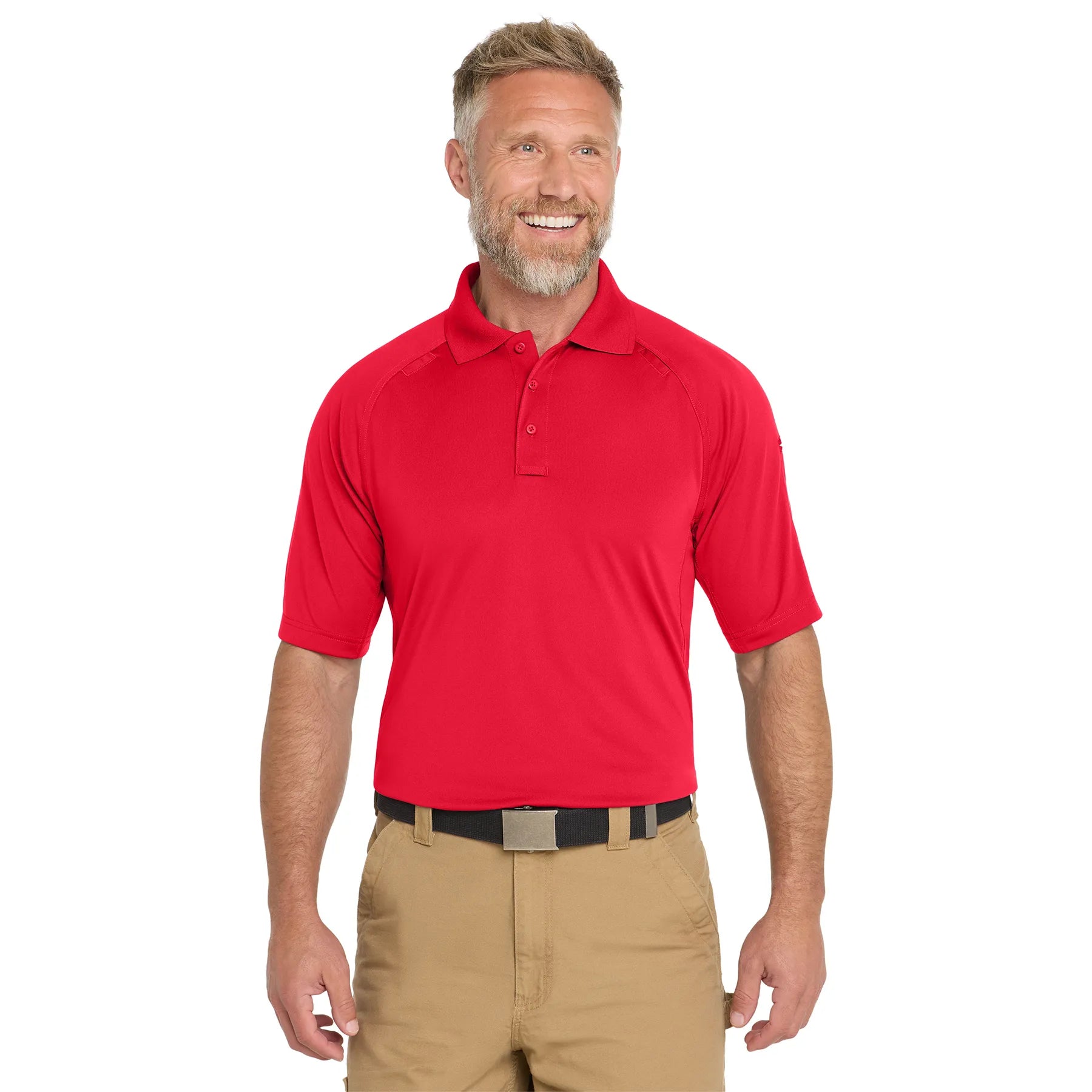 CornerStone Select Lightweight Snag-Proof Tactical Embroidered Polo - Red