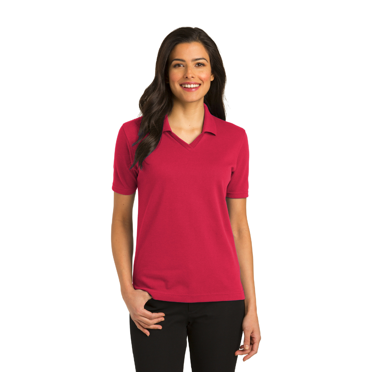 Port Authority Women's Rapid Dry Embroidered Polo - White