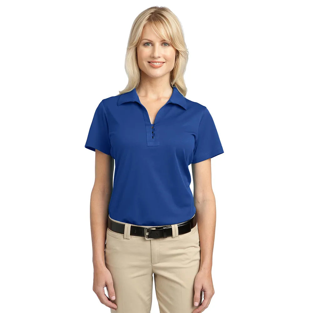 Port Authority Women's Tech Pique Embroidered Polo - Bright Royal Blue