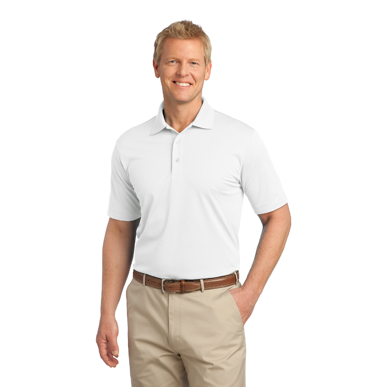 Port Authority Tech Pique Embroidered Polo - Grey Smoke