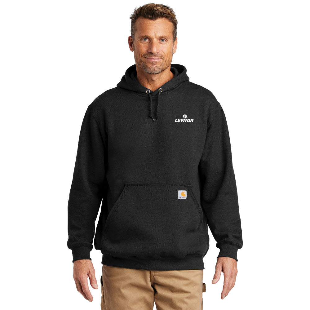 Carhartt Midweight Hooded Sweatshirt Embroidered - Black (PMS BLACK C)