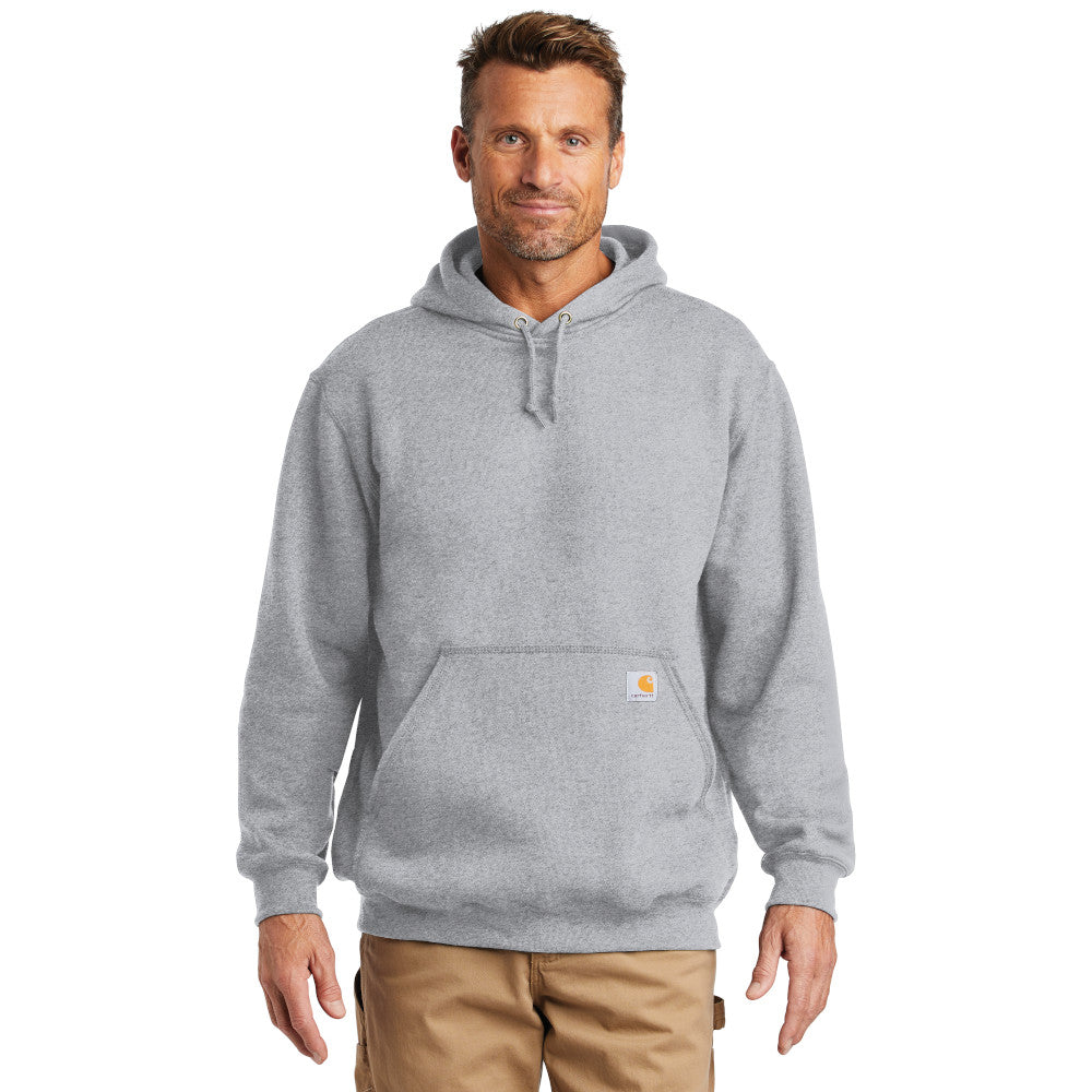 Carhartt Midweight Hooded Sweatshirt Embroidered - Heather Grey (PMS COOL GREY 6C)