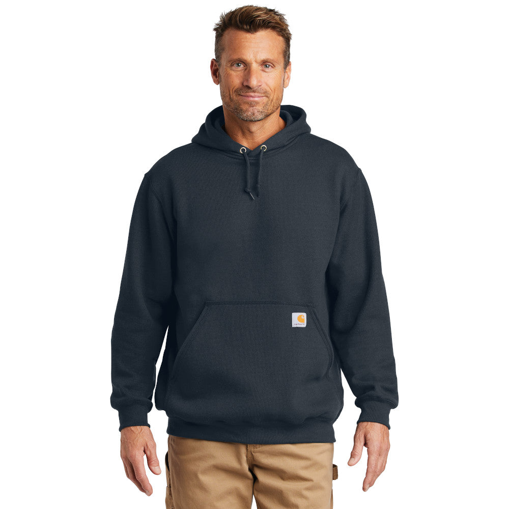 Carhartt Midweight Hooded Sweatshirt Embroidered - New Navy Blue (PMS 533C)