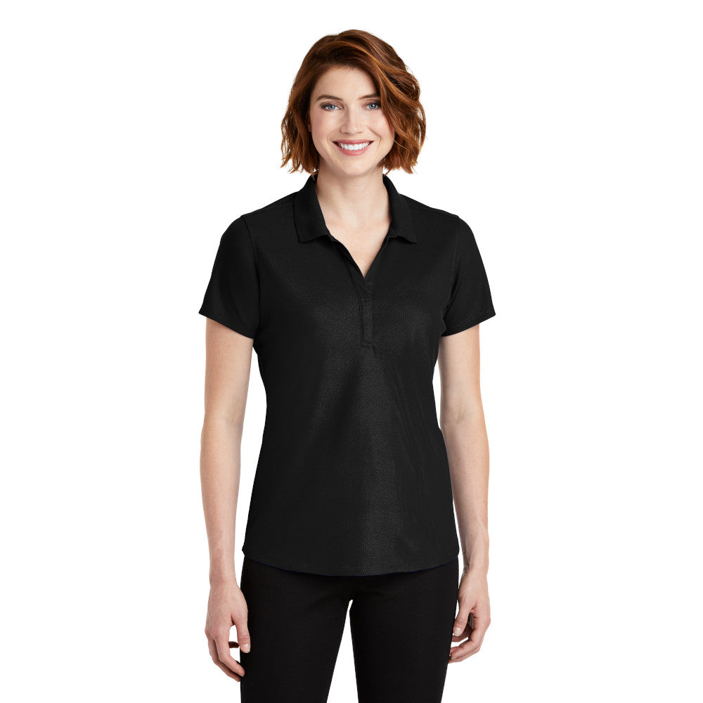 Port Authority Women's EZPerformance Pique Embroidered Polo - Black (PMS BLACK C)