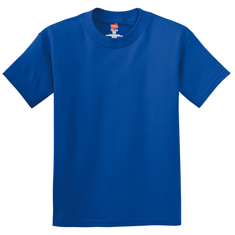 Hanes Youth Authentic 100% Cotton T-Shirt Decorated - Deep Royal Blue (PMS 662C)