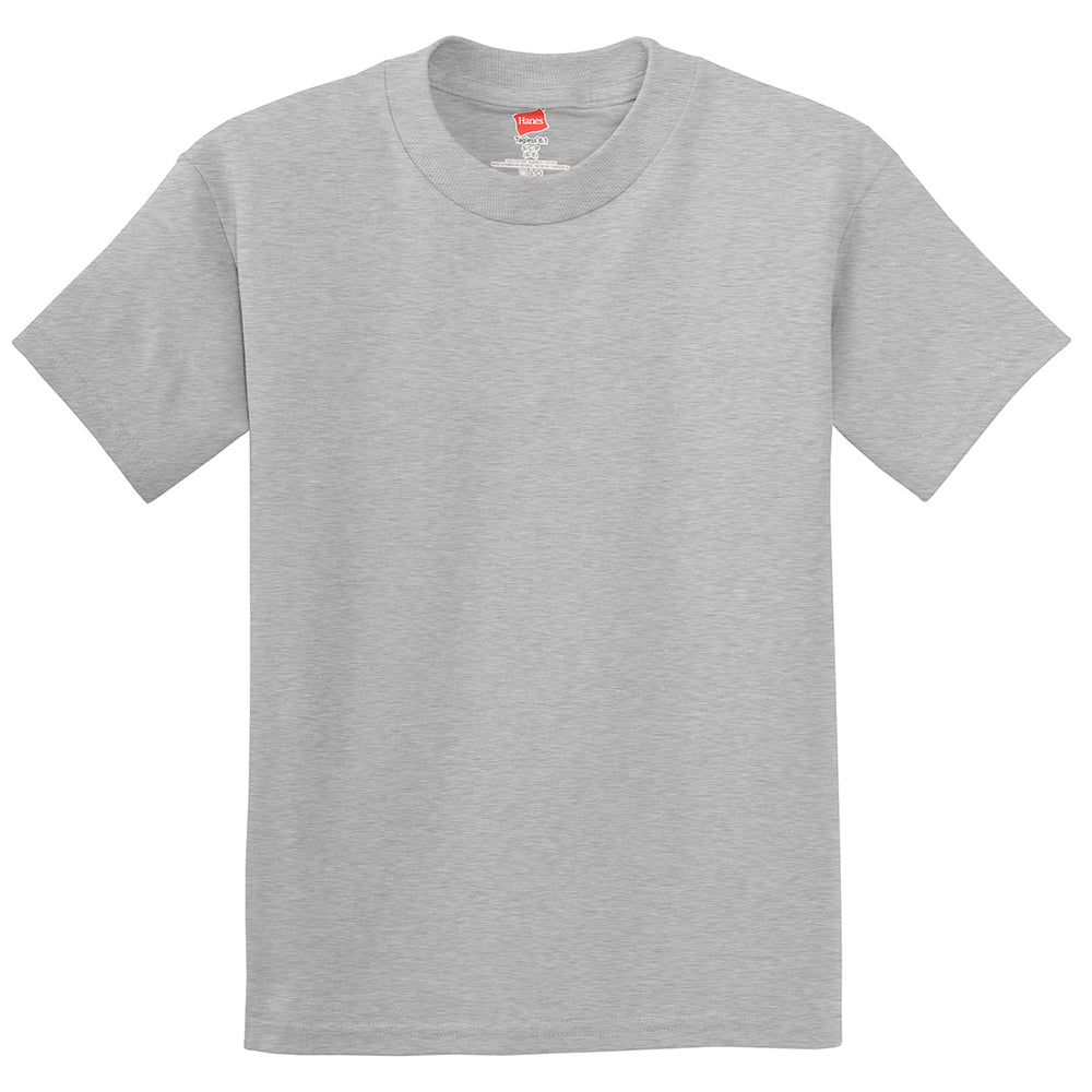 Hanes Youth Authentic 100% Cotton T-Shirt Decorated - Light Steel Grey (PMS 656C)