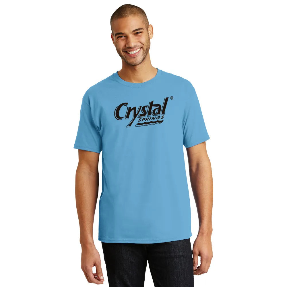 Hanes - Authentic 100% Cotton T-Shirt Decorated - Aquatic Blue (PMS 2915C)