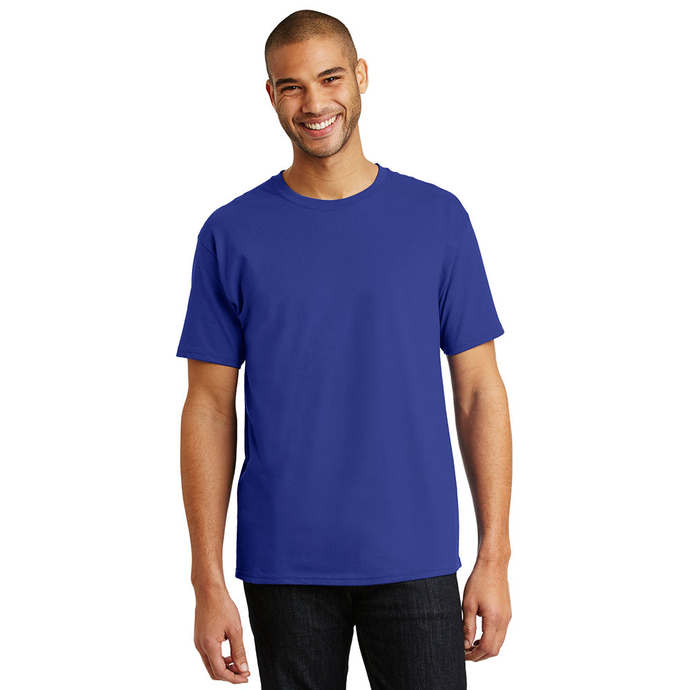 Hanes - Authentic 100% Cotton T-Shirt Decorated - Deep Royal Blue (PMS 662C)