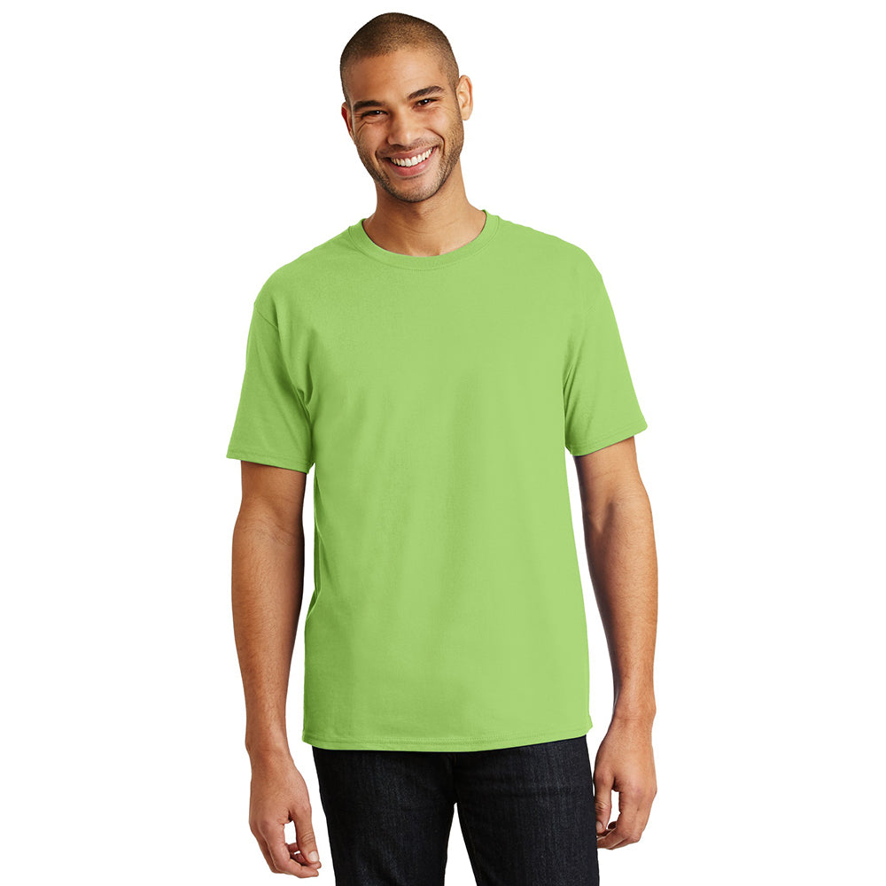 Hanes - Authentic 100% Cotton T-Shirt Decorated - Lime Green (PMS 367C)