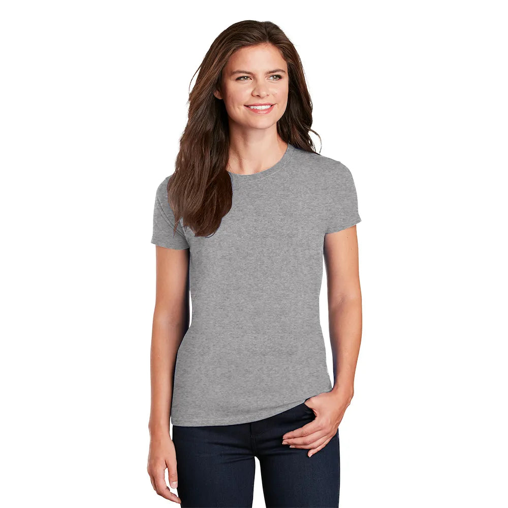 Gildan Women's Ultra Cotton 100% US Cotton T-Shirt Decorated - Sport Grey