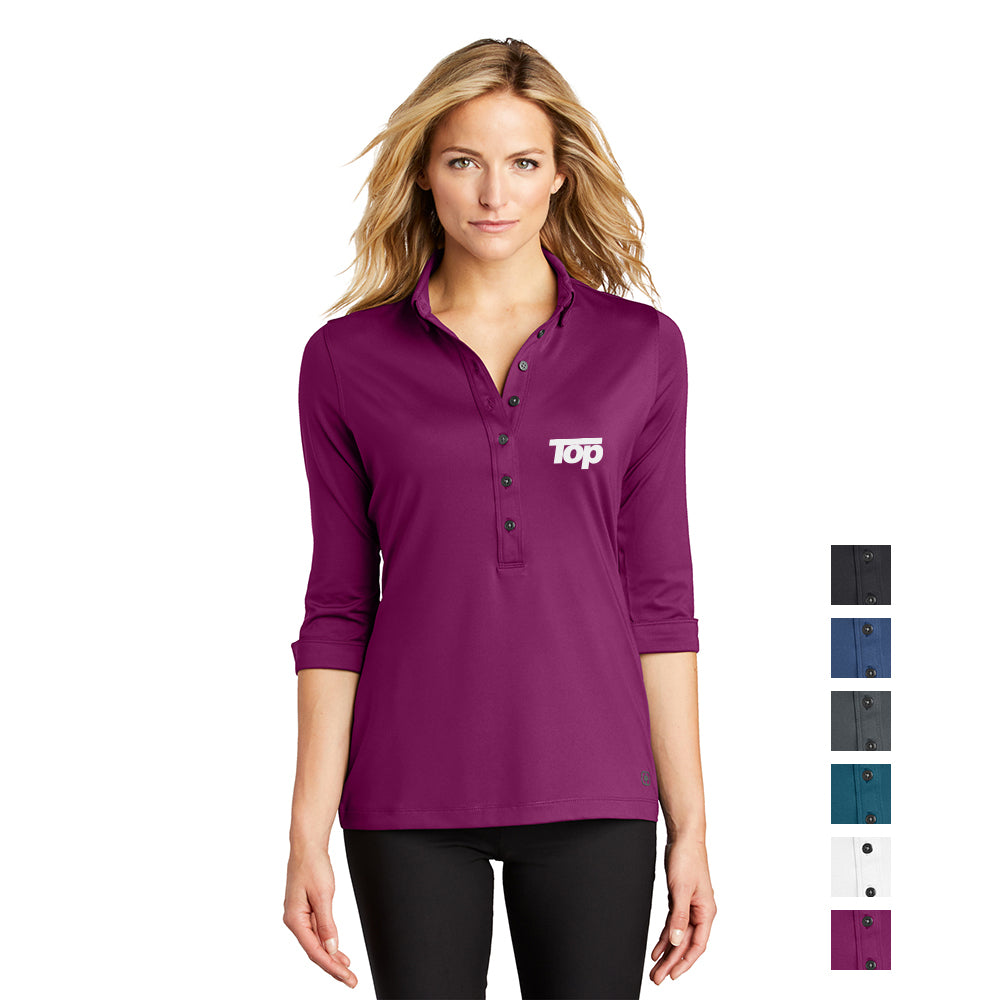 OGIO Women's Gauge Embroidered Polo - Berry Burst Purple (PMS 235C)