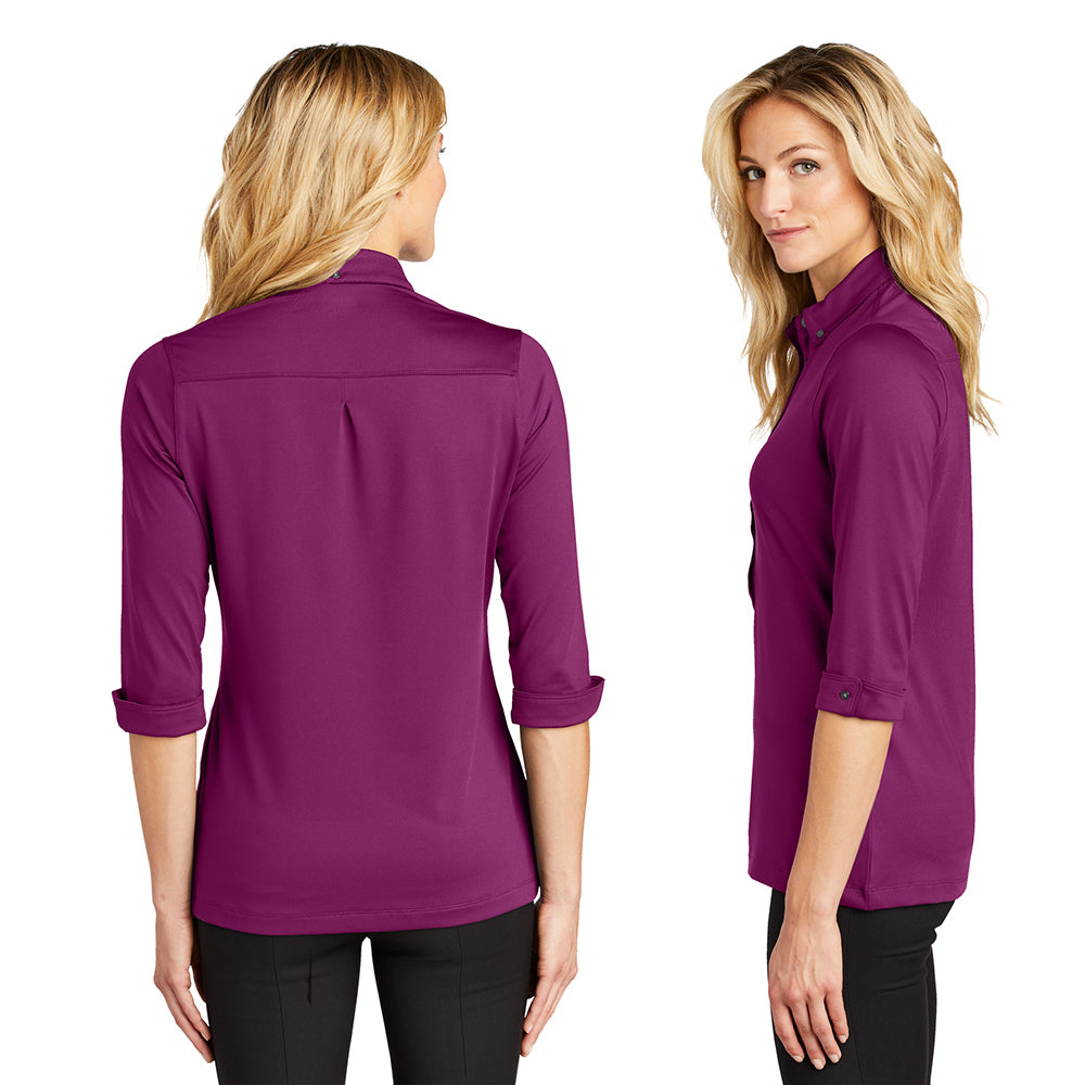 OGIO Women's Gauge Embroidered Polo - Blacktop Black